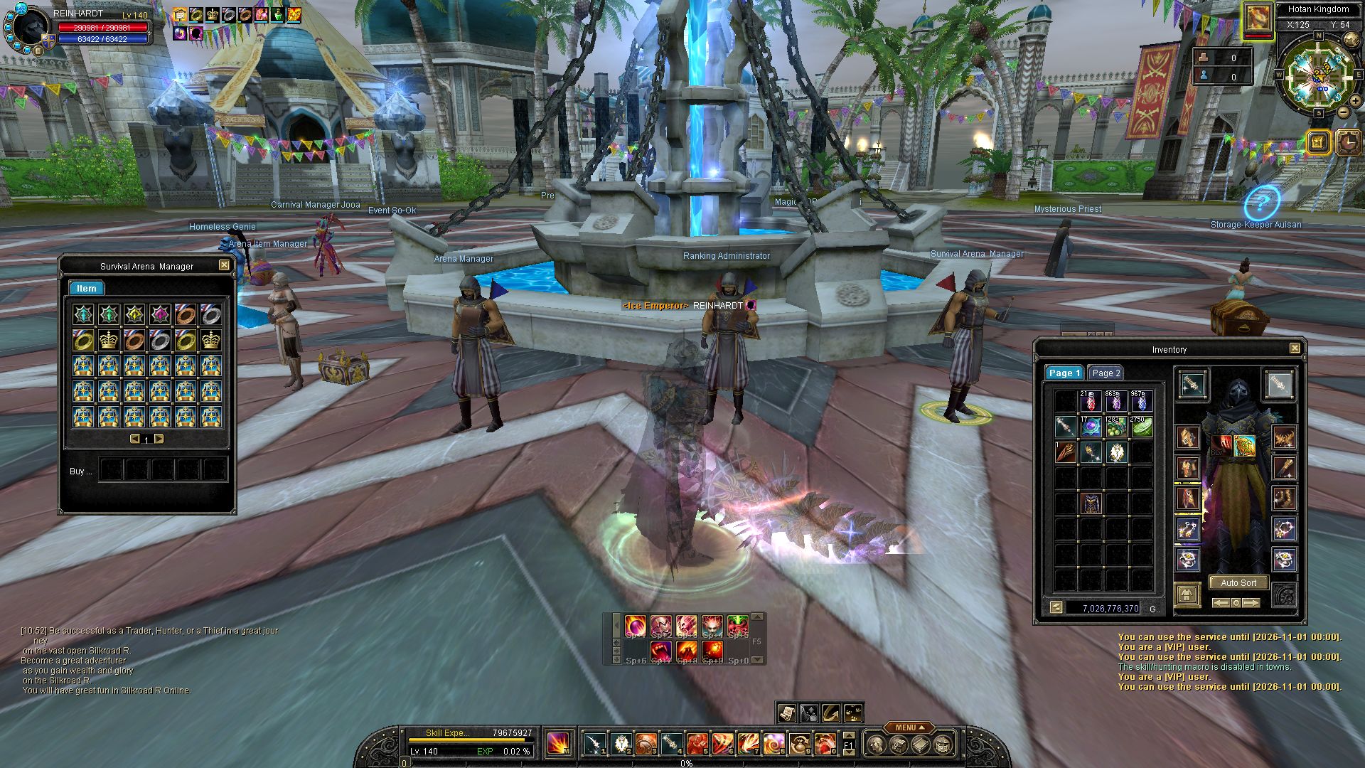 Find the Survival Arena Manager in Hotan.